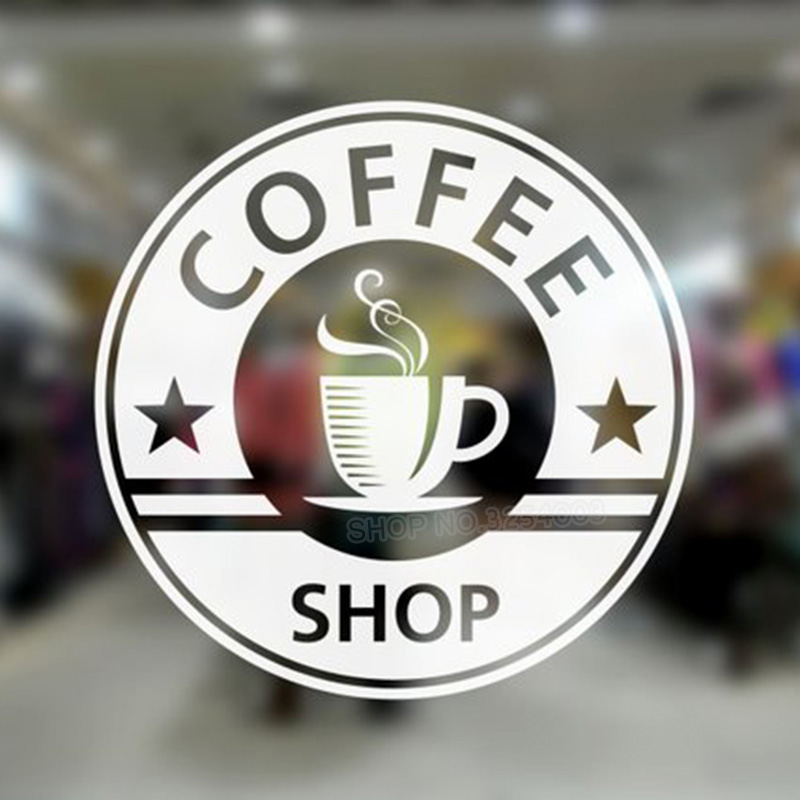 Vape Decoration - Coffee Cup Shop Wall Sticker Cup