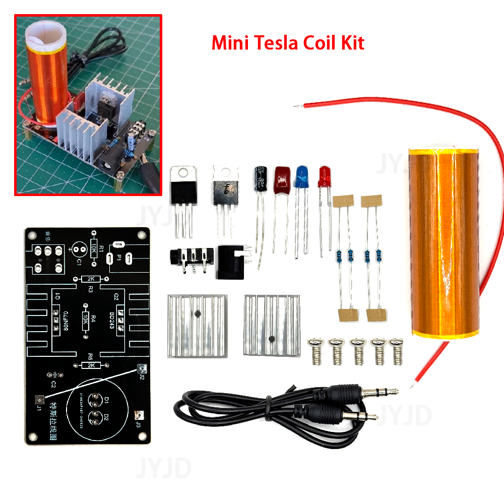Coil Building Kit - 1 Set Mini Tesla Coil Kit