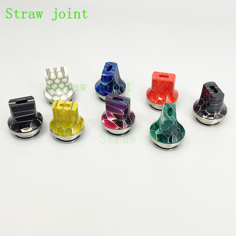 1pc 810 Flat Mouth Stainless S - Drip Tip Resin 리뷰 및 가격