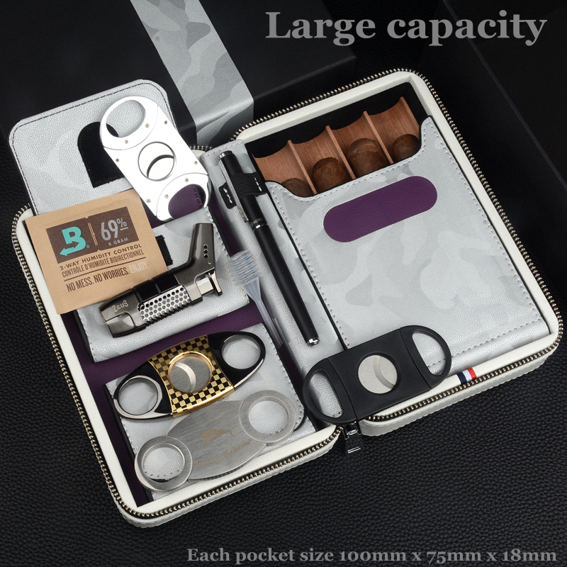 Travel Cigar Case Leather Ciga - Vape Ring 리뷰 및 가격