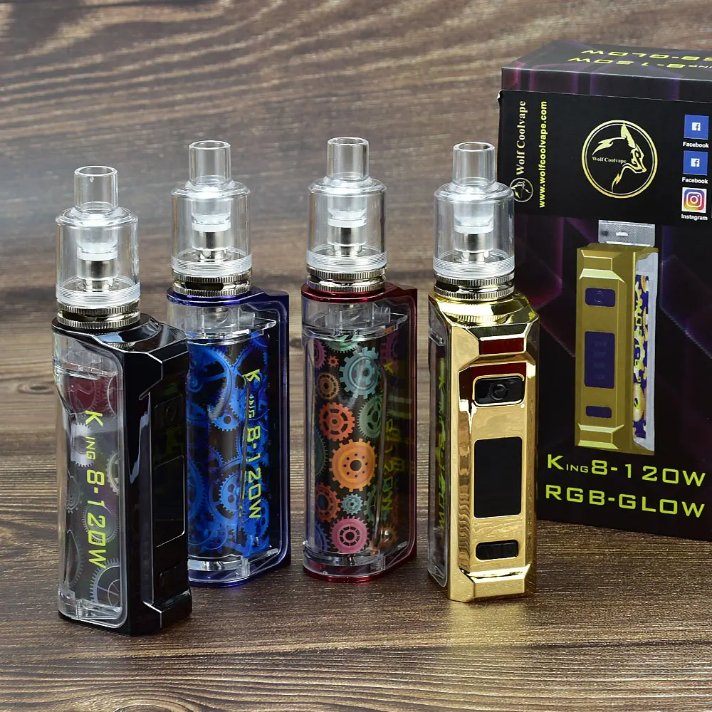 King8-120W Box Mod Kit electro - Accessories For Vaping 리뷰 및 가격