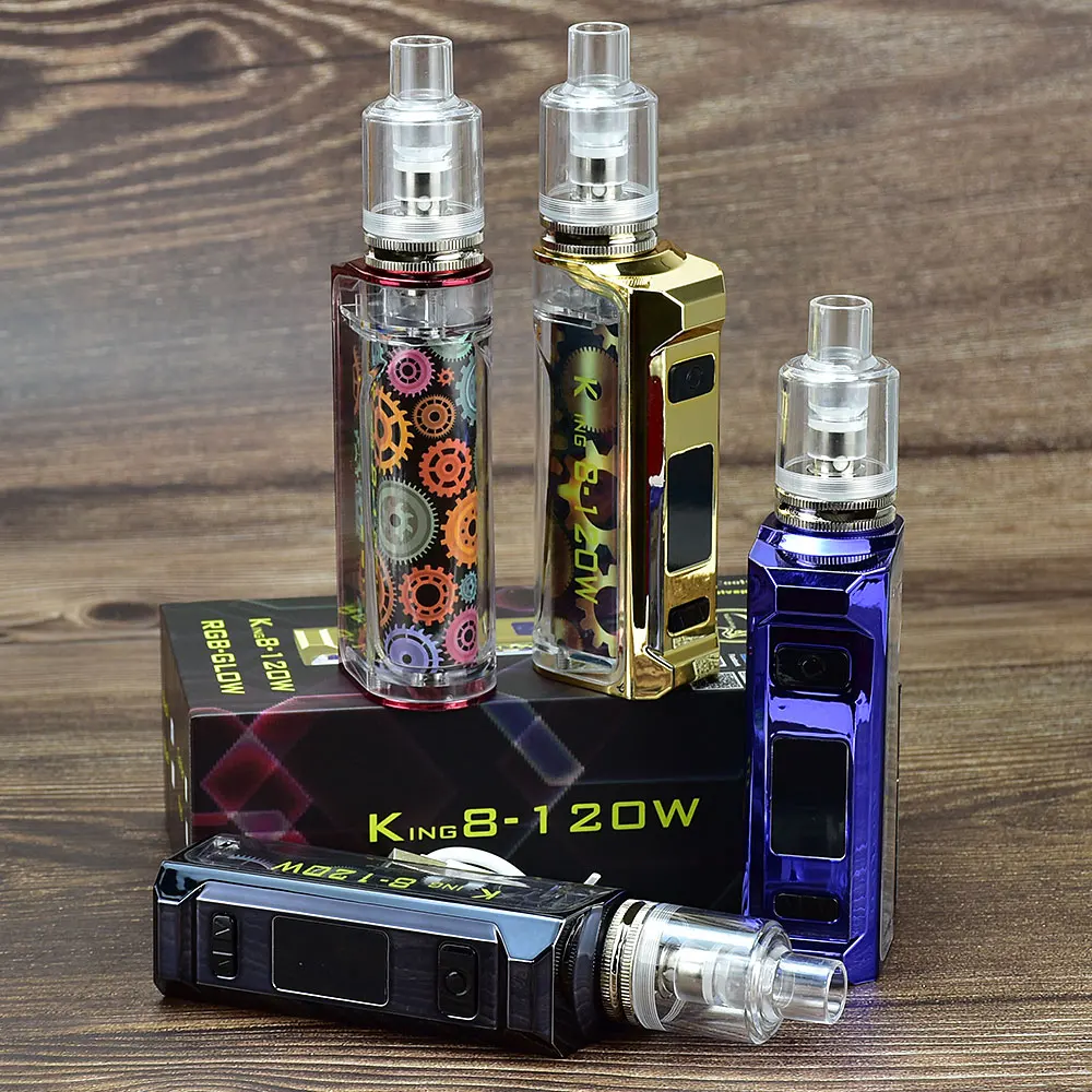 King8-120W Box Mod Kit electro - Accessories For Vaping 리뷰 및 가격