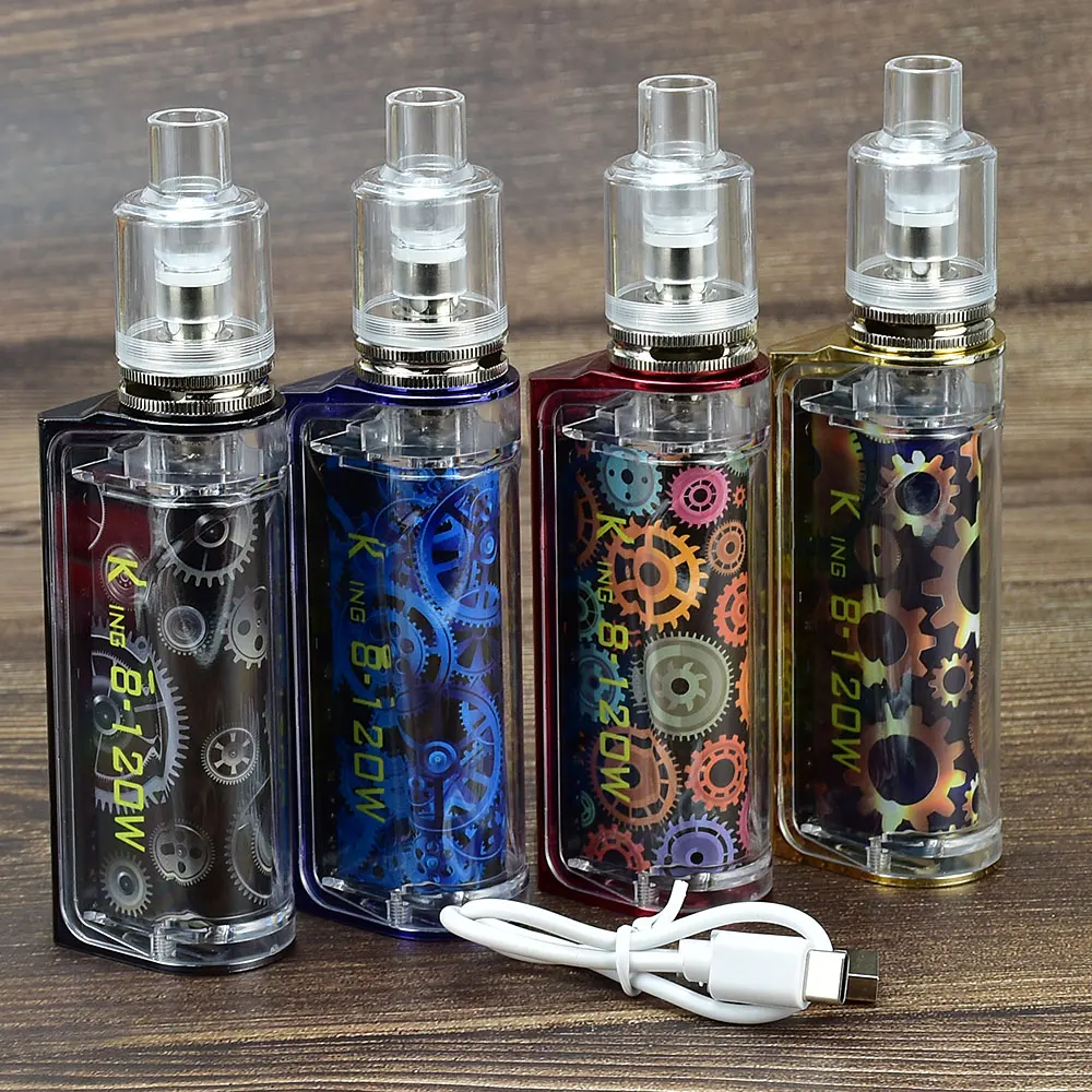 King8-120W Box Mod Kit electro - Accessories For Vaping 리뷰 및 가격