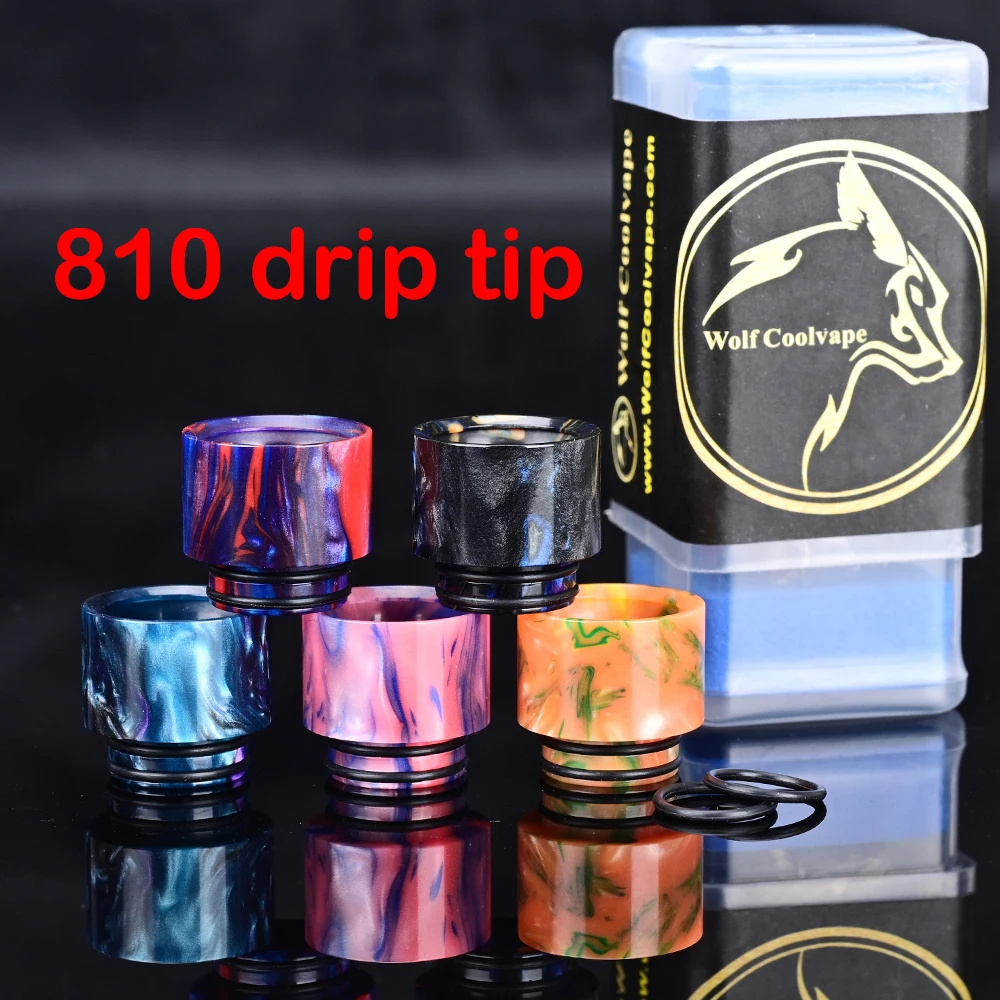 Wolfcoolvape 5PCS 810 Resin Dr - Drip Tip Resin 리뷰 및 가격