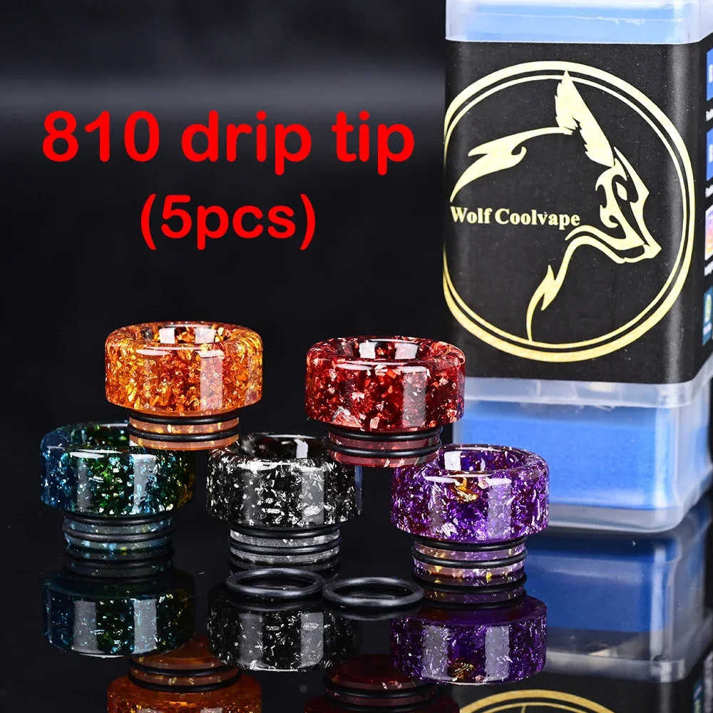 wolfcoolvape 810 Drip Tip 5pcs - Accessories For Vaping 리뷰 및 가격