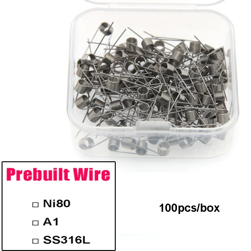 100PCS/BOX Prebuilt Coil Wire  - Coil Building Kit 리뷰 및 가격