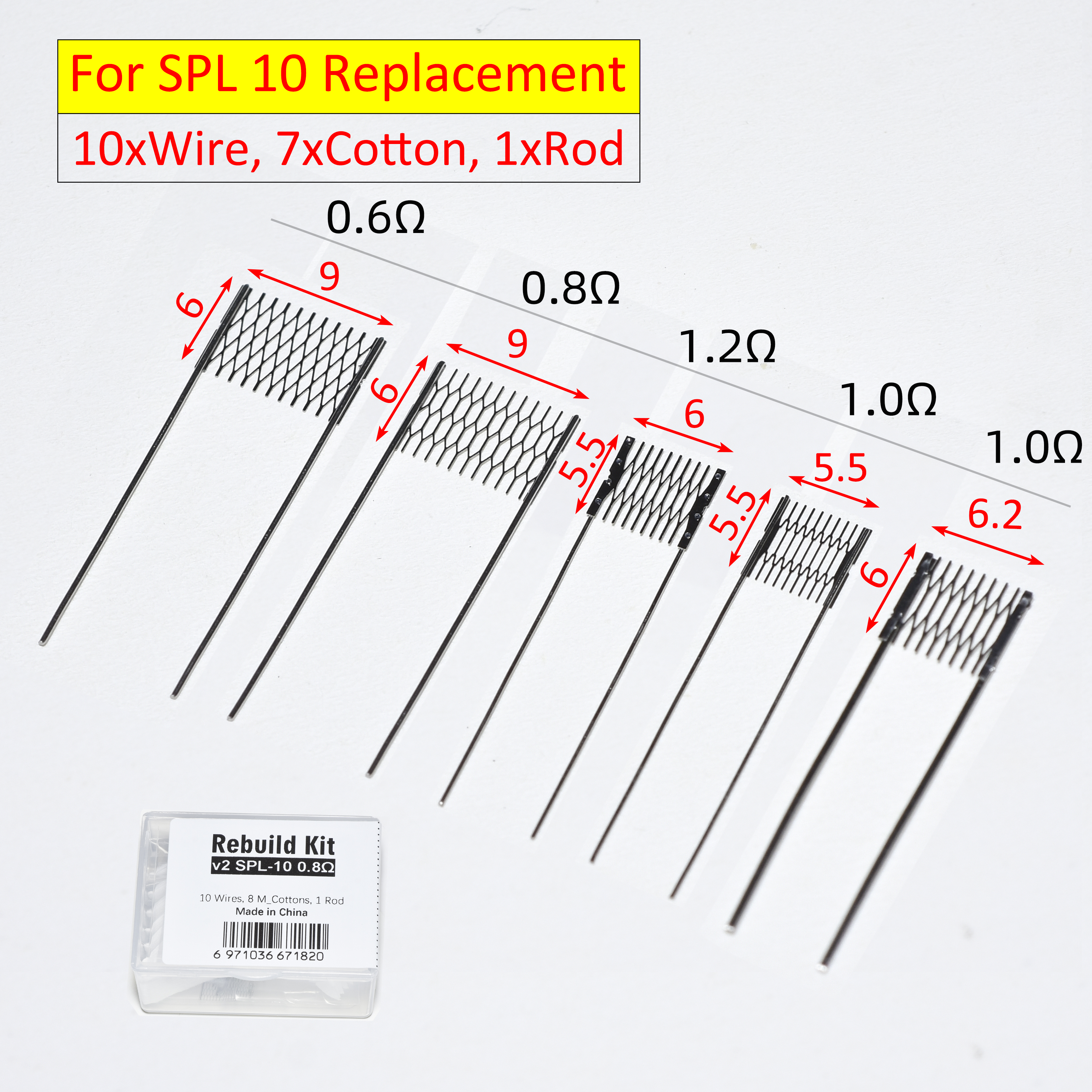 5 Type SPL 10 Resistance Wire  - Coil Building Kit 리뷰 및 가격