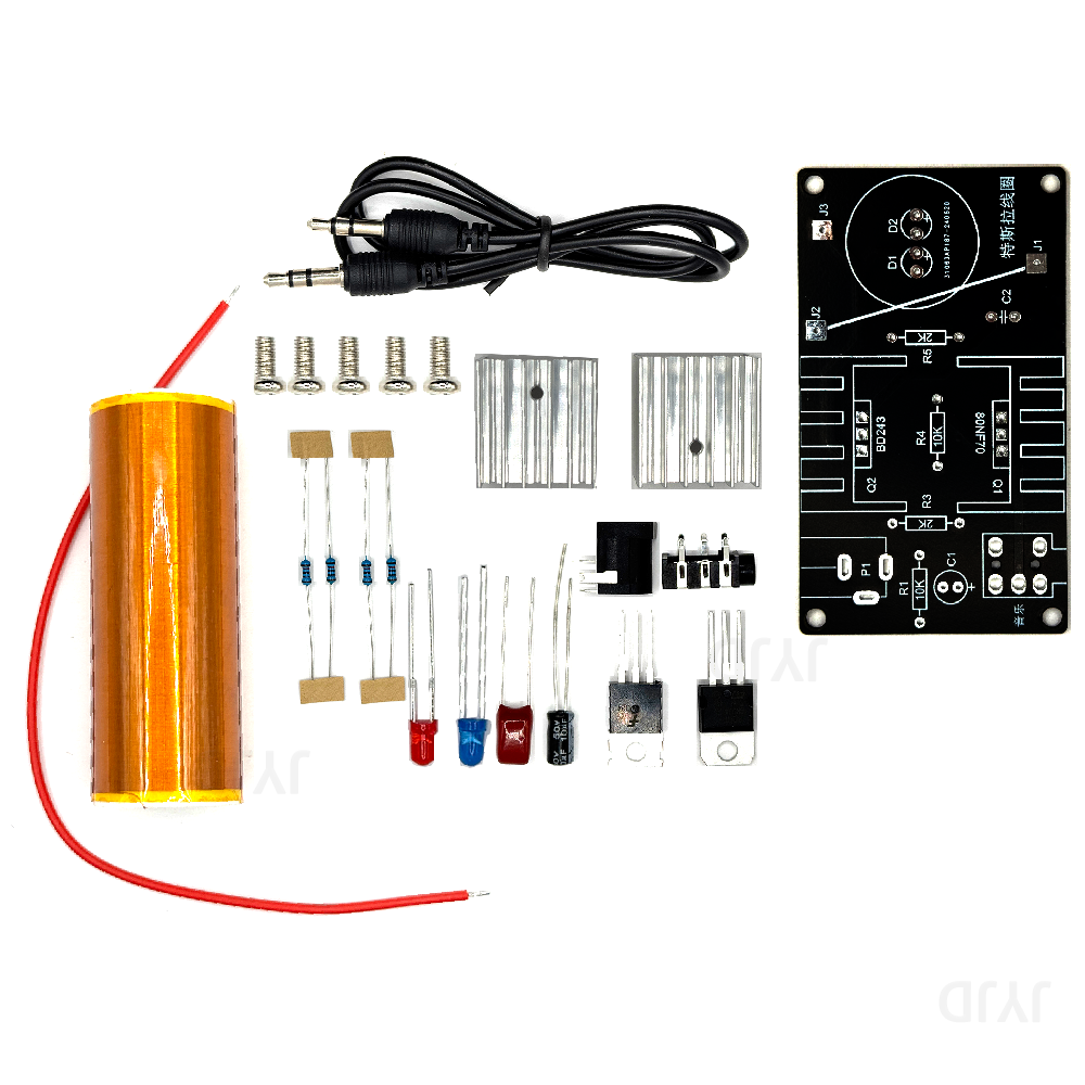 1 Set Mini Tesla Coil Kit 15W  - Coil Building Kit 리뷰 및 가격