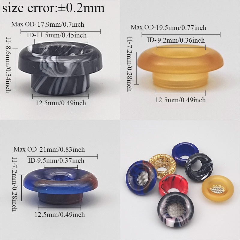 1PC 810 Short-Style Resin Drip - Drip Tip Resin 리뷰 및 가격