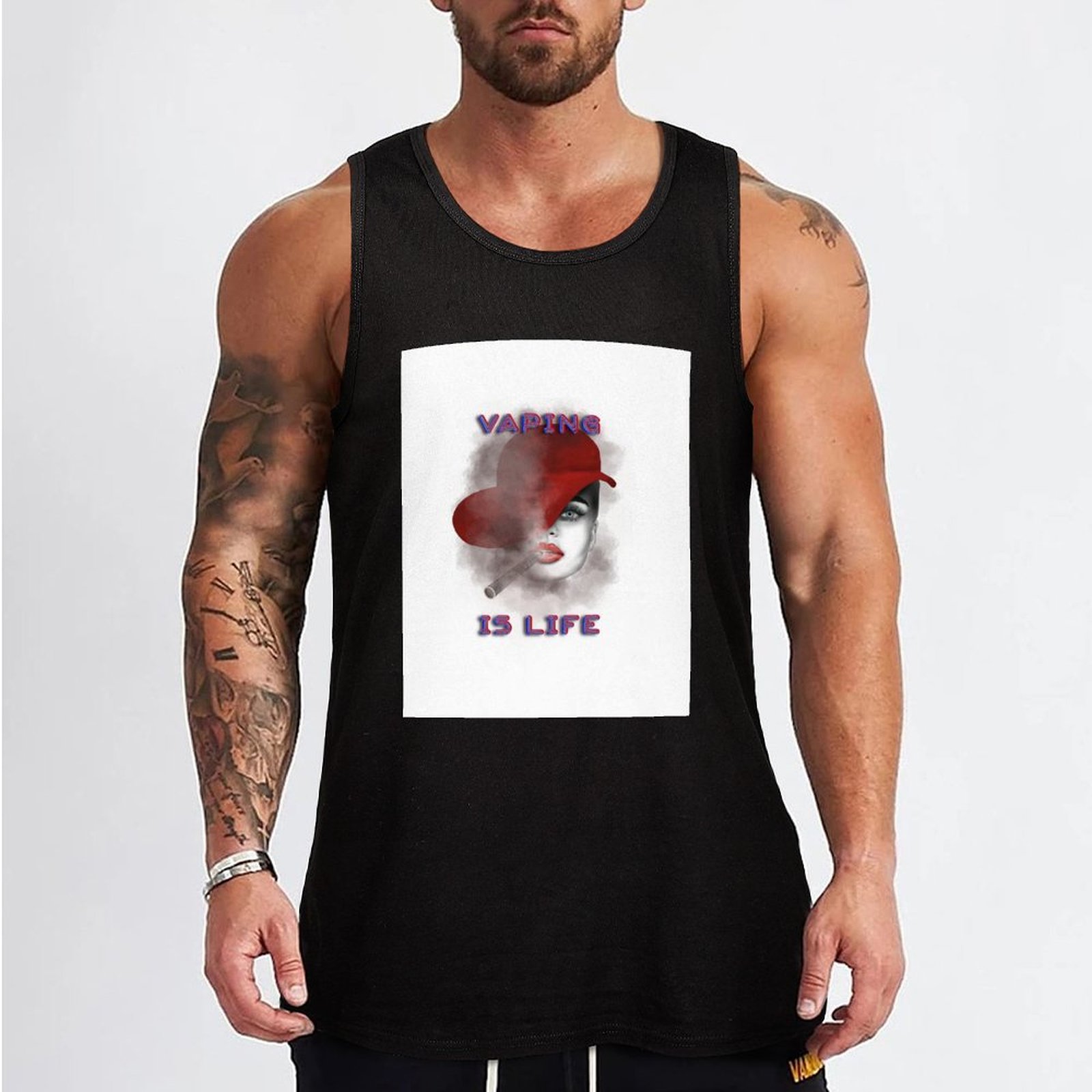 Vaping is life Tank Top Sweat  - Quick Vape 리뷰 및 가격